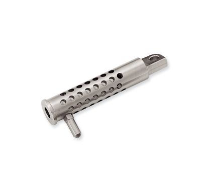 Silencer Footpeg with Styled Wea...