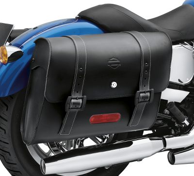 Detach Locking Leather Saddlebag...