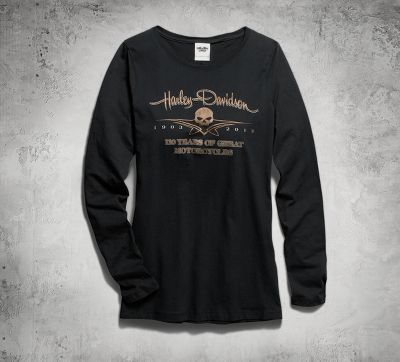 110th Long-Sleeve Skull Tee