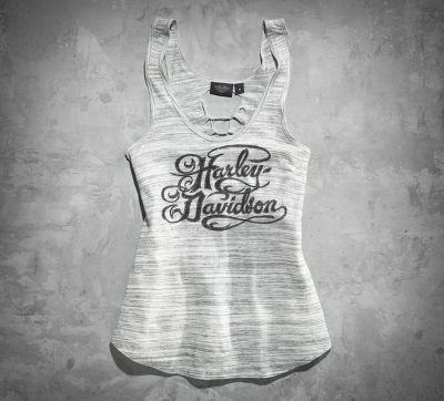Wing & Roses Knotted-Back Tank