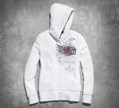 Winged Skull & Roses Hoodie