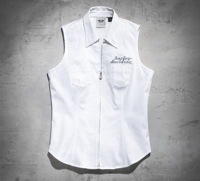 Laced Back Sleeveless Shirt