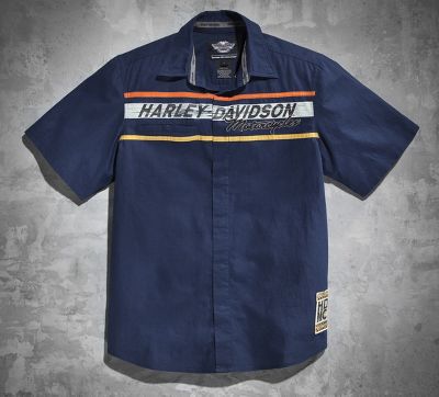 Retro Racing Stripe Short-Sleeve...