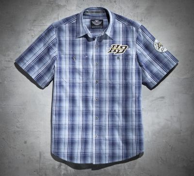 High Voltage Plaid Short-Sleeve ...