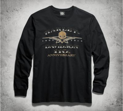 110th Long-Sleeve Skull Tee