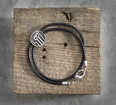 #1 Skull Leather Bracelet