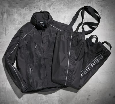 Reflective Skull Rain Suit