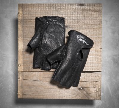 Perforated Fingerless Gloves