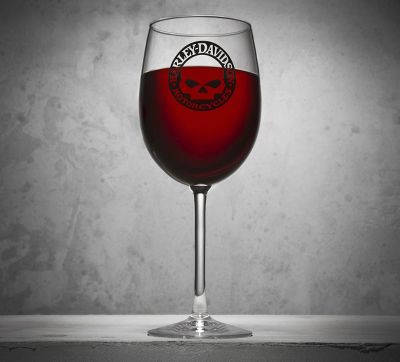 harley davidson stemless wine glasses