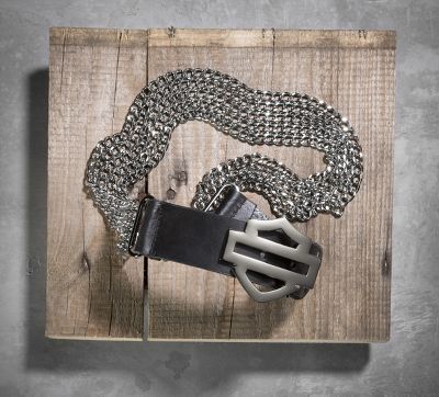 Bar & Shield Chain Belt
