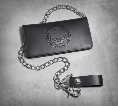 Skull Bi-Fold Biker Wallet