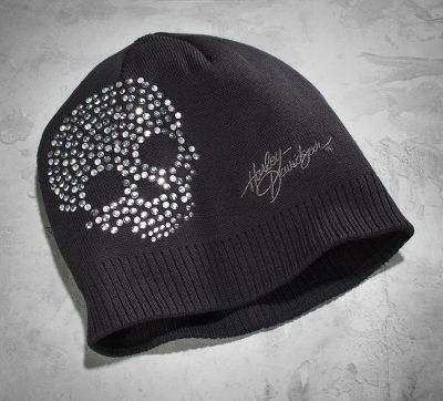 Crystal Skull Knit Hat