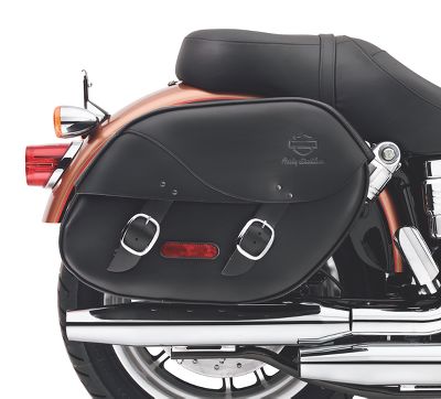 Rigid Locking Leather Saddlebags-91615-09A | Saddlebags | Official ...