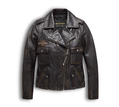 Harley Davidson Womens Leather Motorcycle Jacket
